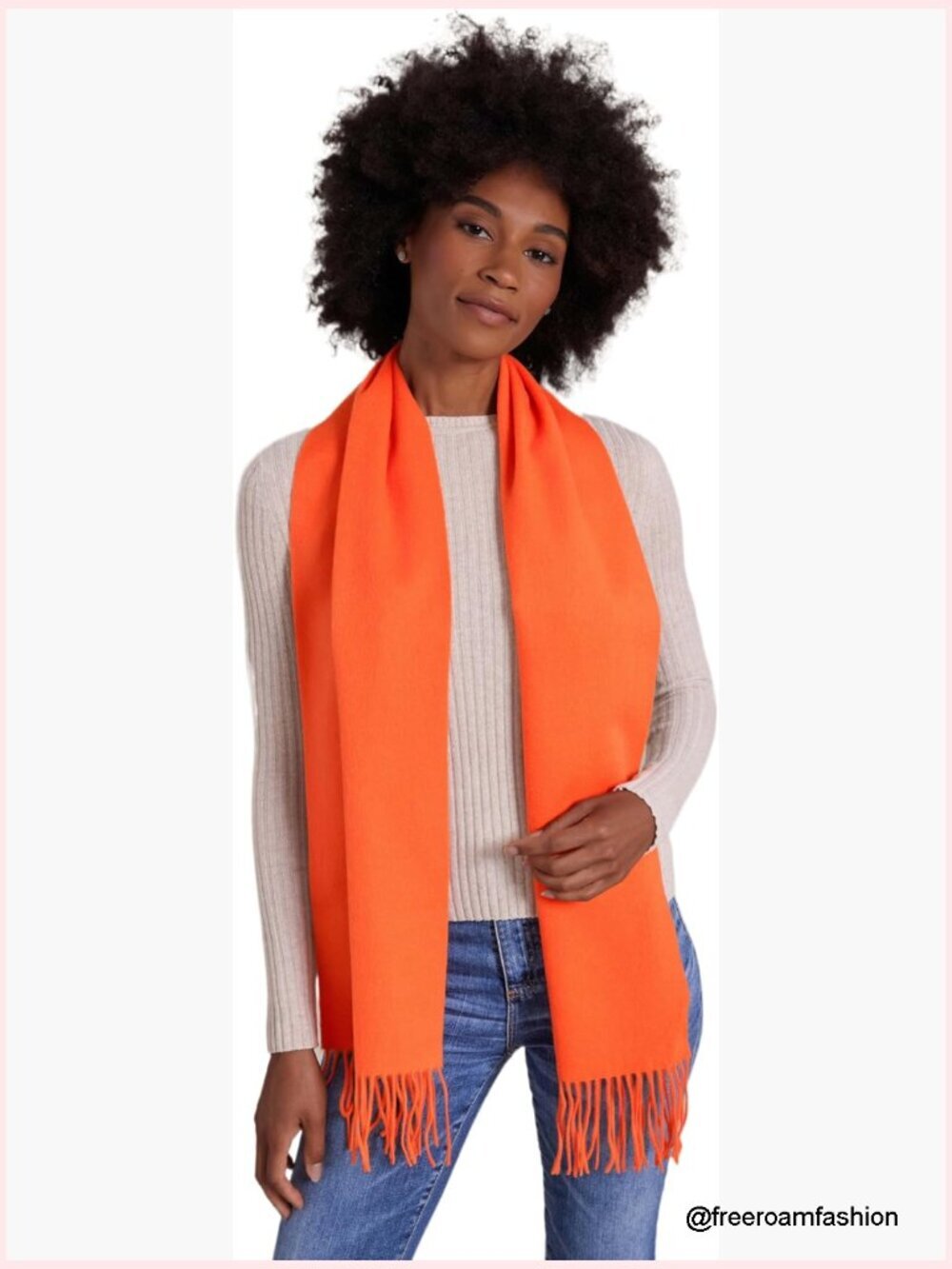 Luxury Cashmere Blend Woven Scarf - Ultra-Fine Merino Wool, 72x12, Lightweight